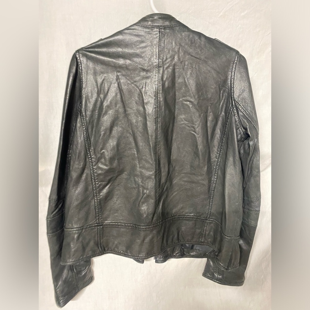 Madewell Moto Genuine Soft Leather Jacket sz XS - Picture 6 of 13